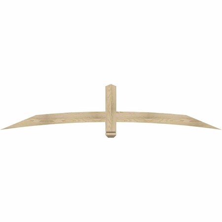 Ekena Millwork Bellingham Rough Sawn Timber Gable Bracket, Douglas Fir, 84"W x 17"H x 2"D x 4"F, 5/12 Pitch GBW084X17X0204BEL00RDF